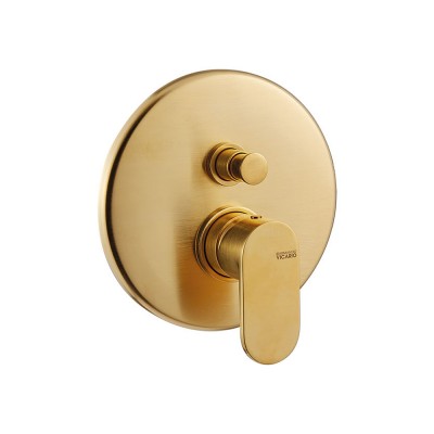 Μίκτης εντοιχισμού 2 εξόδων Armando Vicario Slim Brushed Gold 500050D-201