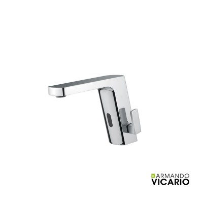 Μπαταρία Νιπτήρος Ηλεκτρονική Sensi με Λεβιέ Ρύθμισης Θερμοκρασίας  Vicario 500646-100 Chrome