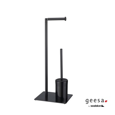 Χαρτοθήκη Επιδαπέδια με Πιγκάλ Geesa 800203-400 Black Matt