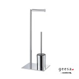 Χαρτοθήκη Επιδαπέδια με Πιγκάλ Geesa 800204-100 Chrome