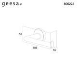 Χαρτοθήκη της Σειράς Cooper Tiger Geesa 800222-110 Inox finish