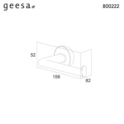 Χαρτοθήκη της Σειράς Cooper Tiger Geesa 800222-110 Inox finish