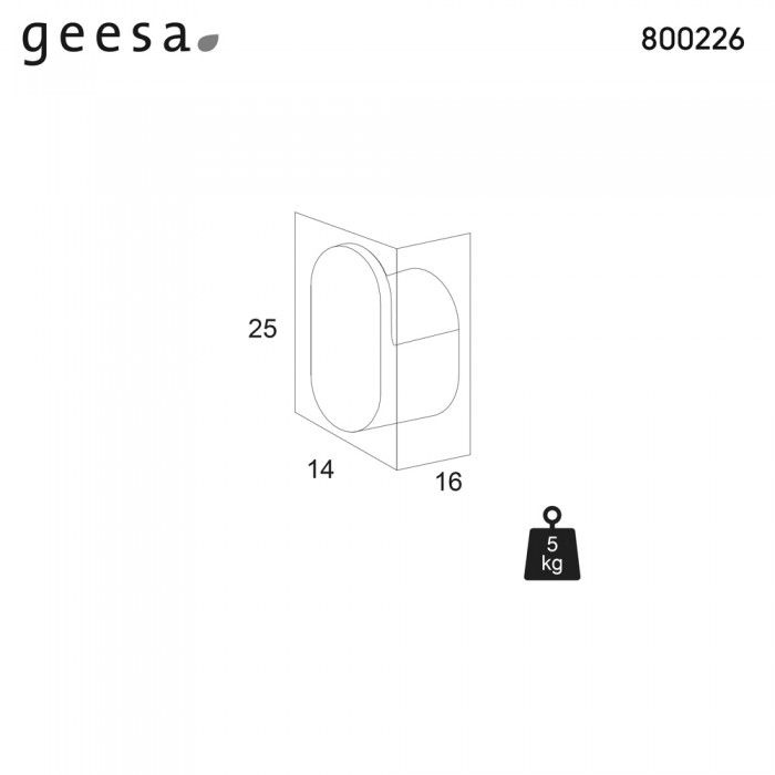 Άγκιστρα Μικρά Σετ (2 Τμχ.) της Σειράς Cooper Tiger Geesa 800226-110 Inox finish
