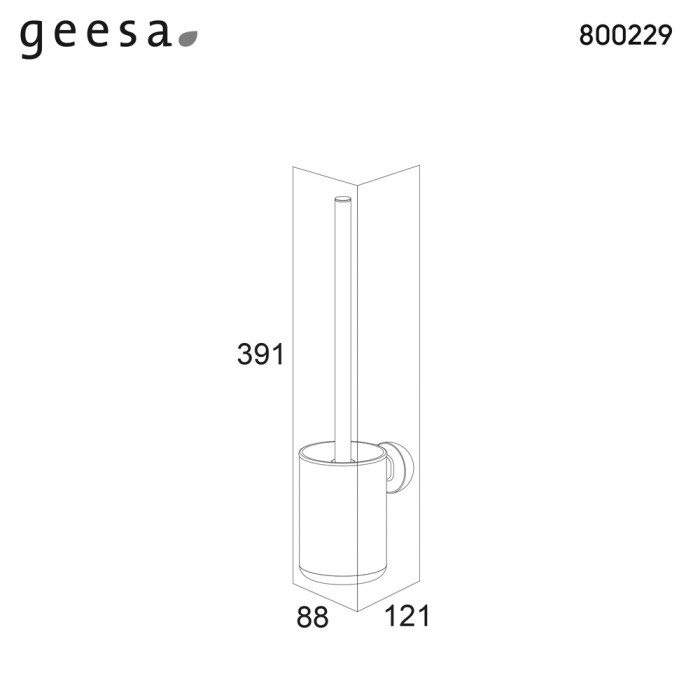 Πιγκάλ Επίτοιχο της Σειράς Cooper Tiger Geesa 800229-110 Inox finish