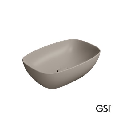 Νιπτήρας Nubes 50x35 Επιτραπέζιος Gsi 9784-440 Tortora