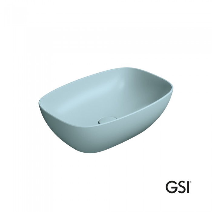 Νιπτήρας Nubes 50x35 Επιτραπέζιος Gsi 9784-920 Ghiaccio