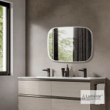 Καθρέπτης Fiz 60x80 cm Φωτιζόμενος Led με Πλαίσιο Αλουμινίου Luminor FIZ6080-111 Inox Brushed