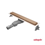 Κανάλι Ντους Flat Linear 60cm Wirquin FL600-811 Rose Gold Brushed PVD