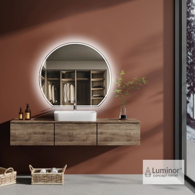 Καθρέπτης Moon Φ110 cm Φωτιζόμενος Led Luminor MON110