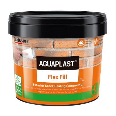 Ελαστική μαστίχη (ελαστομερής στόκος) με μικροϊνες υάλου Aguaplast Flex Fill 1Kg Βeissier 