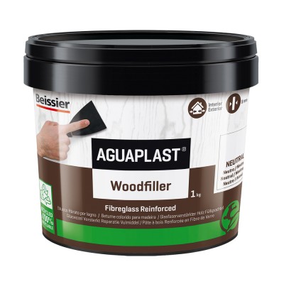 Ξυλόστοκος Εύκαμπτος υδατοδιαλυτός ενισχυμένος με ίνες υάλου  Beissier Aquaplast Woodfiller σε χρώμα Φυσικό - Neutral 1Kg