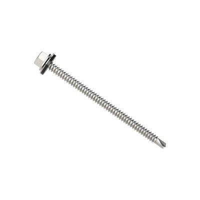 Τρυπανόβιδες εξάγωνες DIN 7504-Κ Γαλβανιζέ με ροδέλα στεγανοποίησης 6.3x100mm (Τιμή ανά Τεμάχιο)