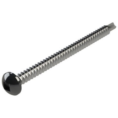 Τρυπανόβιδες ψωμάκι τετράγωνες DIN 7504Ν Μαύρες Ral 9011 4.2x60mm (Τιμή ανά Τεμάχιο)