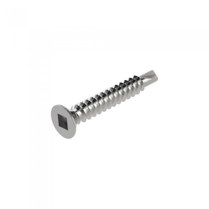 Τρυπανόβιδες φρεζάτες τετράγωνες 4.2x25mm Γαλβανιζέ DIN 7504P (Τιμή ανά Τεμάχιο)