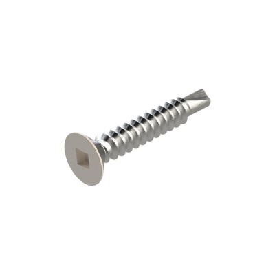 Τρυπανόβιδες φρεζάτες τετράγωνες DIN 7504P Λευκές Ral 9010 4.8x25mm (Τιμή ανά Τεμάχιο)