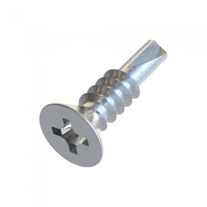 Τρυπανόβιδες αυτοδιάτρητες Φρεζάτες Σταυρωτές 4.2x13mm Γαλβανιζέ DIN 7504-P (Τιμή ανά Τεμάχιο)