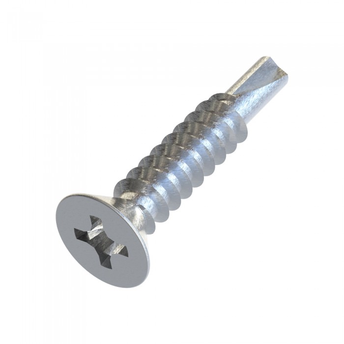 Τρυπανόβιδες αυτοδιάτρητες Φρεζάτες Σταυρωτές 4.2x19mm Γαλβανιζέ DIN 7504-P (Τιμή ανά Τεμάχιο)