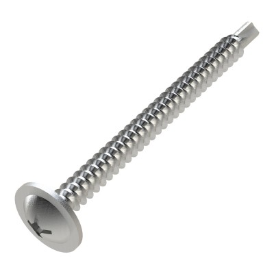 Τρυπανόβιδες αυτοδιάτρητες ψωμάκι σταυρού Wafer DIN 7504T γαλβανιζέ 4.2x50mm (Τιμή ανά Τεμάχιο)