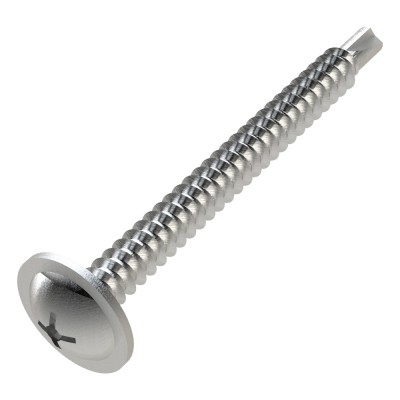 Τρυπανόβιδες αυτοδιάτρητες ψωμάκι σταυρού Wafer DIN 7504T γαλβανιζέ 4.8x50mm (Τιμή ανά Τεμάχιο)