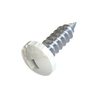 Λαμαρινόβιδες Ψωμάκι Τετράγωνες 4.8x16mm Λευκές Ral 9016 DIN 7981 (Τιμή ανά Τεμάχιο)