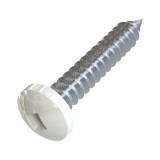 Λαμαρινόβιδες Ψωμάκι Τετράγωνες 5.5x32mm Λευκές Ral 9016 DIN 7981 (Τιμή ανά Τεμάχιο)