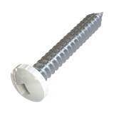 Λαμαρινόβιδες Ψωμάκι Τετράγωνες 5.5x38mm Λευκές Ral 9016 DIN 7981 (Τιμή ανά Τεμάχιο)
