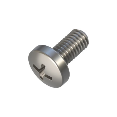 Μηχανόβιδες με Κυλινδρικό Κεφάλι Σταυρού M5x10mm Inox A2 DIN 7985 (Τιμή ανά Τεμάχιο)