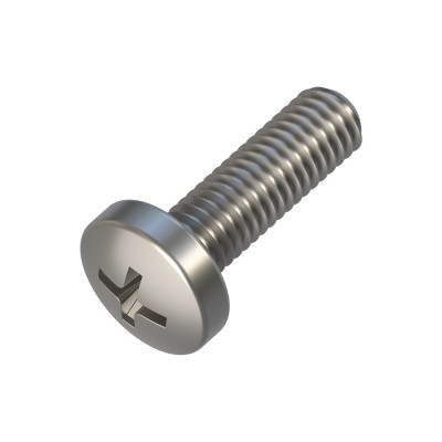 Μηχανόβιδες με Κυλινδρικό Κεφάλι Σταυρού M5x16mm Inox A2 DIN 7985 (Τιμή ανά Τεμάχιο)