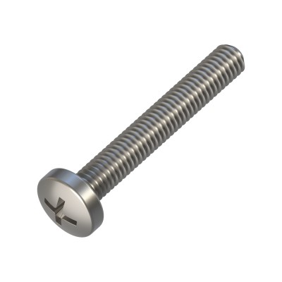 Μηχανόβιδες με Κυλινδρικό Κεφάλι Σταυρού M6x40mm Inox A2 DIN 7985 (Τιμή ανά Τεμάχιο)