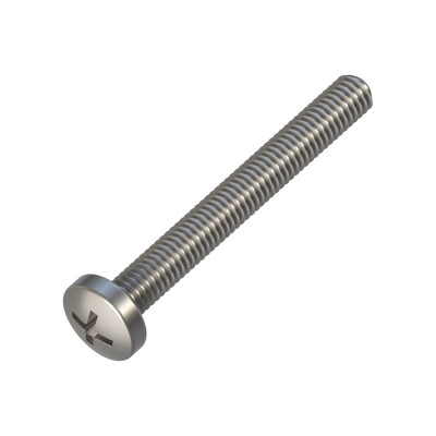 Μηχανόβιδες με Κυλινδρικό Κεφάλι Σταυρού M6x50mm Inox A2 DIN 7985 (Τιμή ανά Τεμάχιο)
