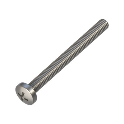 Μηχανόβιδες με Κυλινδρικό Κεφάλι Σταυρού M6x60mm Inox A2 DIN 7985 (Τιμή ανά Τεμάχιο)