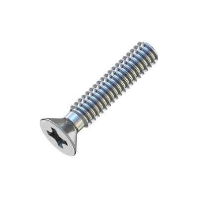 Μηχανόβιδες Φρεζάτες Σταυρού M2x10mm Γαλβανιζέ DIN 965 (Τιμή ανά Τεμάχιο)