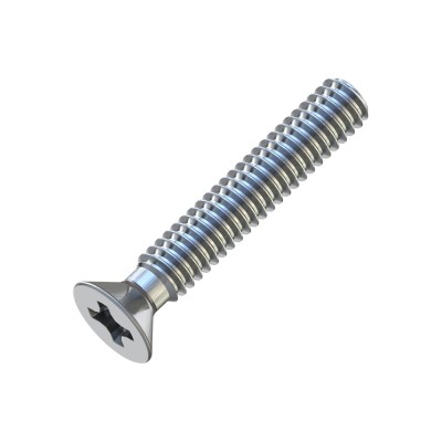 Μηχανόβιδες Φρεζάτες Σταυρού M2x12mm Γαλβανιζέ DIN 965 (Τιμή ανά Τεμάχιο)