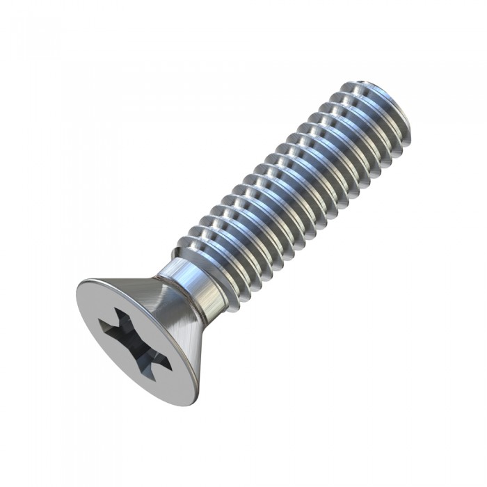 Μηχανόβιδες Φρεζάτες Σταυρού M4x16mm Γαλβανιζέ DIN 965 (Τιμή ανά Τεμάχιο)