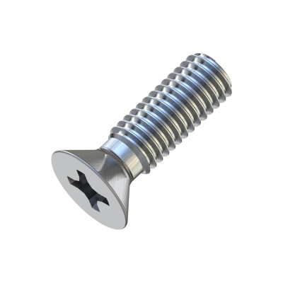 Μηχανόβιδες Φρεζάτες Σταυρού M5x16mm Γαλβανιζέ DIN 965 (Τιμή ανά Τεμάχιο)