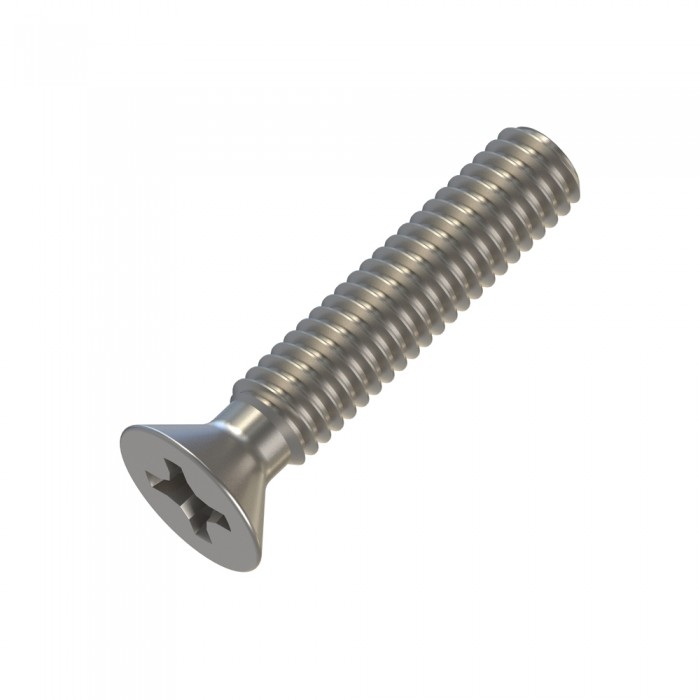Μηχανόβιδες Φρεζάτες Σταυρού M4x20mm Inox A2 DIN 965 (Τιμή ανά Τεμάχιο)
