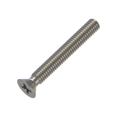 Μηχανόβιδες Φρεζάτες Σταυρού M4x30mm Inox A2 DIN 965 (Τιμή ανά Τεμάχιο)