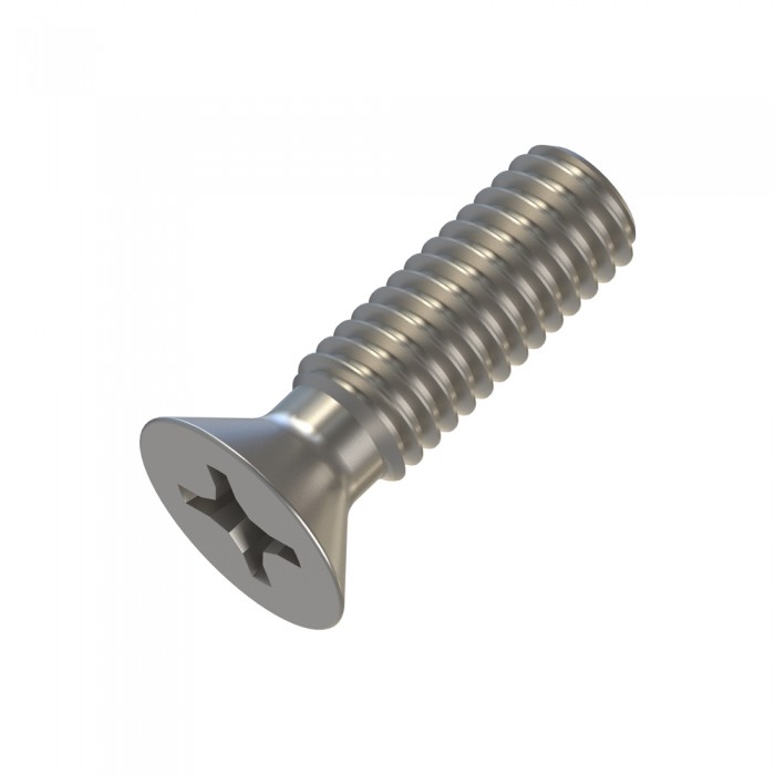 Μηχανόβιδες Φρεζάτες Σταυρού M6x20mm Inox A2 DIN 965 (Τιμή ανά Τεμάχιο)