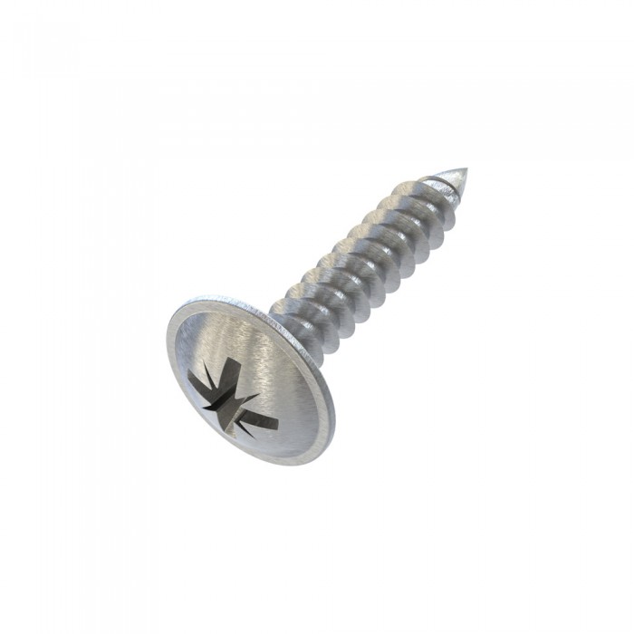 Nοβοπανόβιδες waffer pozi γαλβανιζέ 4x20mm Γαλβανιζέ DIN 968 (Τιμή ανά Τεμάχιο)