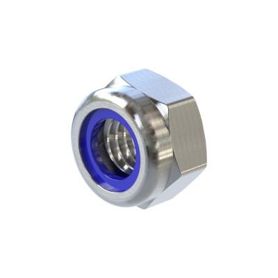 Περικόχλια Ασφαλείας Χαμηλά Με Νάιλον Και Μετρικό Σπείρωμα Μ5 Γαλβανιζέ DIN 985