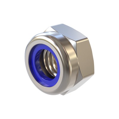 Περικόχλια Ασφαλείας Χαμηλά Με Νάιλον Και Μετρικό Σπείρωμα Μ8 Inox A2 DIN 985