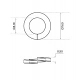 Γκρόβερ Μ4 Γαλβανιζέ DIN 127 (Τιμή ανά Τεμάχιο)