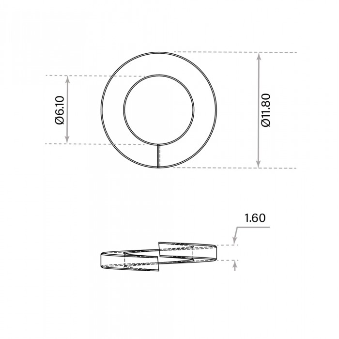 Γκρόβερ Μ6 Inox A2 DIN 127 (Τιμή ανά Τεμάχιο)