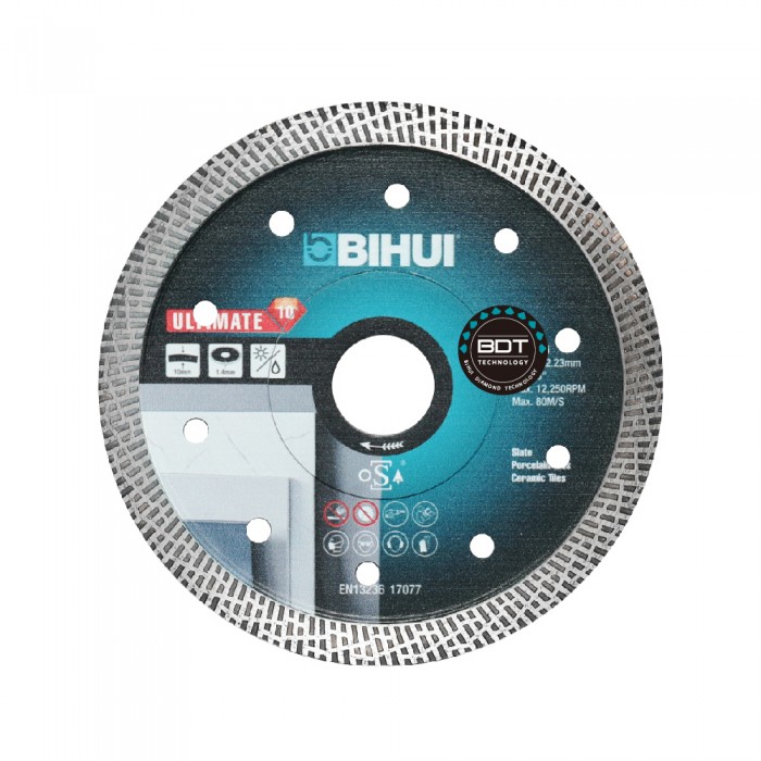 Διαμαντόδισκος Κοπής Δομικών Υλικών Ø125mm BIHUI DCAB125