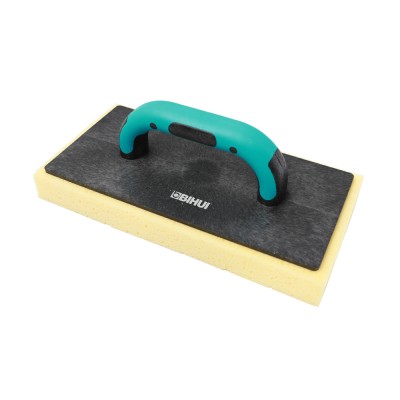 Σφουγγάρι κίτρινο 280x140x30mm με soft Πράσινη χειρολαβή BIHUI CFHSS11