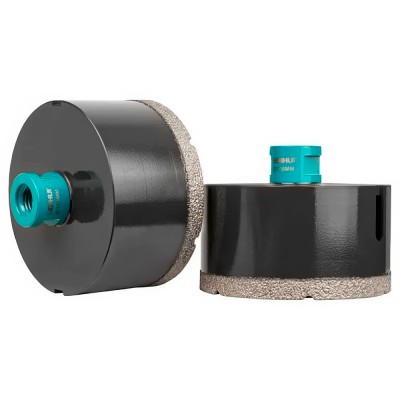 Ποτηροτρύπανο Διαμαντέ Ξηρής Διάτρησης Για Πλακάκι, Κεραμικά Υλικά, Πορσελάνη και Πέτρα με στέλεχος Μ14 και Διάμετρο Ø120mm BIHUI DBDF120