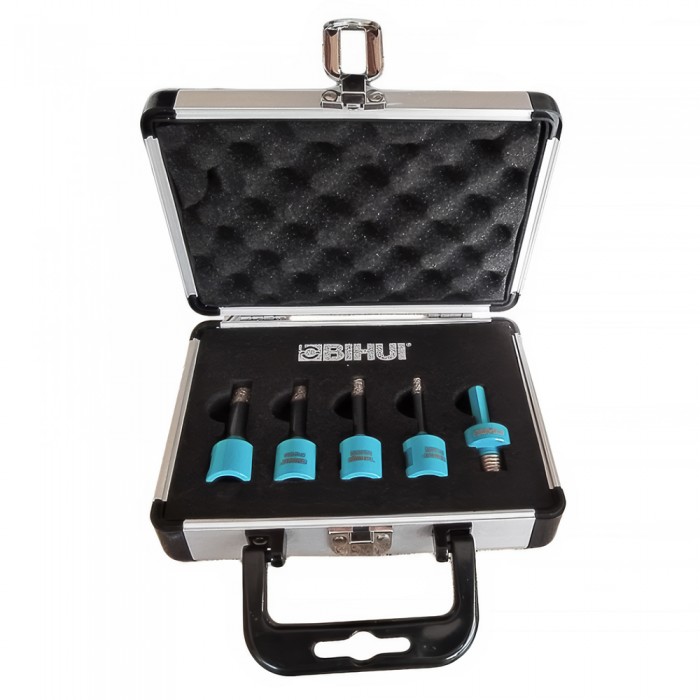 ΣΕΤ Ποτηροτρύπανα  διαμαντιού 5 τεμαχίων Bihui Diamond Turbo Drill Set DBDMK5