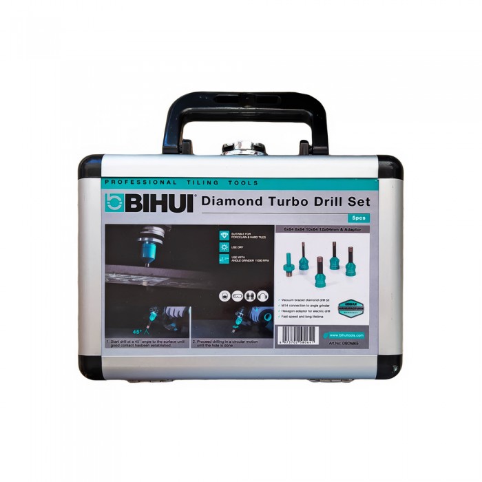 ΣΕΤ Ποτηροτρύπανα  διαμαντιού 5 τεμαχίων Bihui Diamond Turbo Drill Set DBDMK5