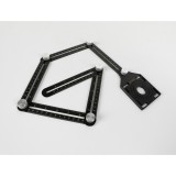 Τετράπλευρος Αλουμινένιος Χάρακας - Οδηγός για τρύπες Bihui Multi Functional Adjustable Tile Hole Locator DBG6