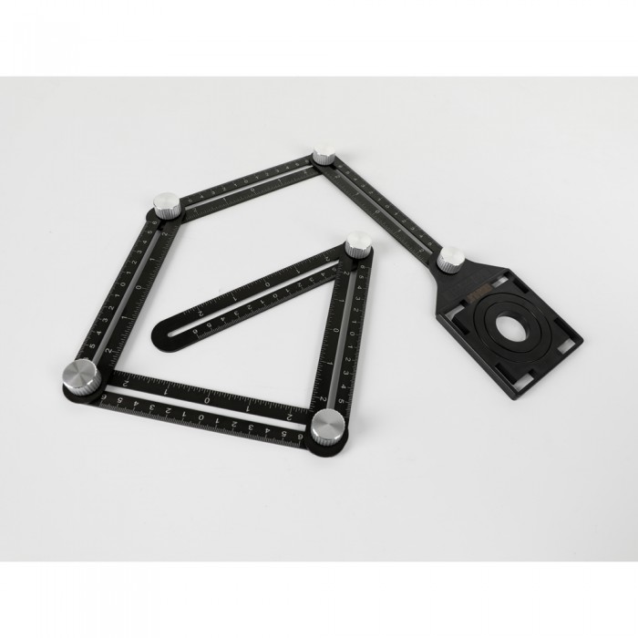 Τετράπλευρος Αλουμινένιος Χάρακας - Οδηγός για τρύπες Bihui Multi Functional Adjustable Tile Hole Locator DBG6